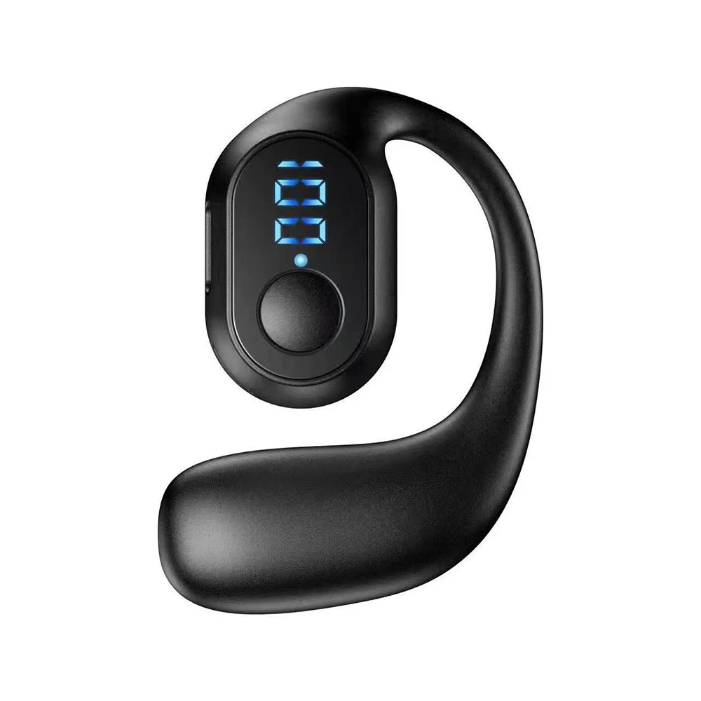Fone de Ouvido Bluetooth 5.3 com Gancho de Orelha