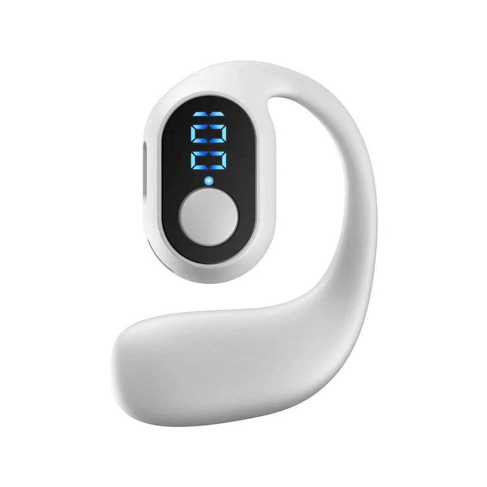 Fone de Ouvido Bluetooth 5.3 com Gancho de Orelha