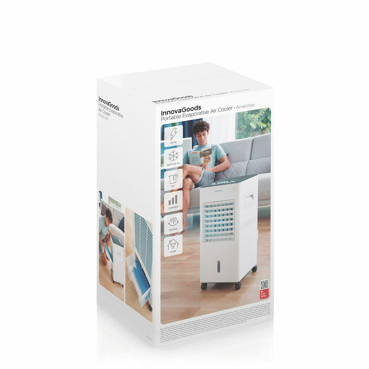 Climatizador Evaporativo Portátil Multifunção Airvecove InnovaGoods 5 L 65 W: O Seu Conforto em Casa